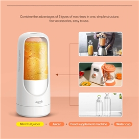 مخلوط کن قابل حمل شارژی شیائومی Xiaomi Deerma Portable Mini Fruit Juicer Blender DEM-NU30