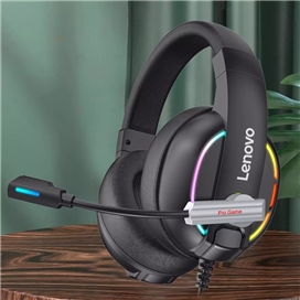 هدفون سیمی گیمینگ لنوو Lenovo HU75 Color LED Adjustable Gaming Headset