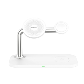 شارژر وایرلس مگنتی چند کاره رسی Recci 15W Wireless Charger Detachable Bracket Rcw-20
