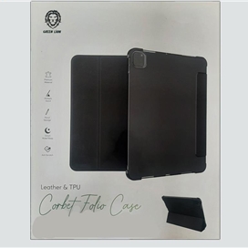 کیف کلاسوری گرین مدل Leather Folio Case مناسب برای تبلت اپل iPad Pro 12.9 2020/2021