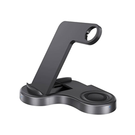 استند و شارژر وایرلس پاورولوژی Powerology 3 in 1 Wireless Powerstand Pro P3IN1QI توان 15 وات