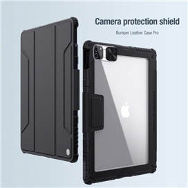 کیف کلاسوری نیلکین مدل Camshield Bumper Leather مناسب برای تبلت اپل iPad Pro 12.9 2020 / iPad Pro 12.9 2021
