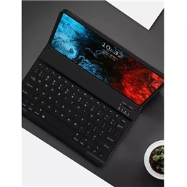 کیف چرمی وگان کیبورد دار آیپد پرو 11 2020 و 2021 گرین Green ipad Pro 11 2020/2021 Wireless Keyboard Premium Vegan Leather Case