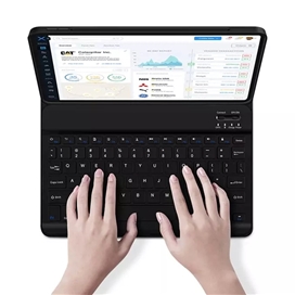 کیف چرمی وگان کیبورد دار آیپد پرو 11 2020 و 2021 گرین Green ipad Pro 11 2020/2021 Wireless Keyboard Premium Vegan Leather Case