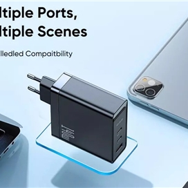 شارژر دیواری سوپر فست شارژ تایپ سی و یو اس بی 140 وات مک دودو MCDODO CH-2911 GaN 5 Pro 140W Type-C / USB Fast Charger