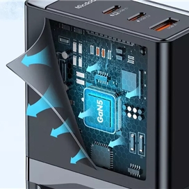 شارژر دیواری سوپر فست شارژ تایپ سی و یو اس بی 140 وات مک دودو MCDODO CH-2911 GaN 5 Pro 140W Type-C / USB Fast Charger
