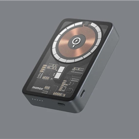 پاوربانک گرین لاین مدل Transparent MagSafe ظرفیت 10000 میلی‌آمپر ساعت