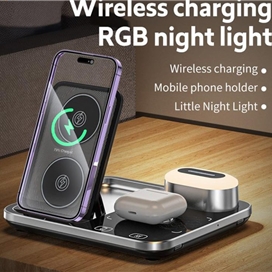شارژر رومیزی گرین لاین مدل Wireless Charging Station2 4 in 1
