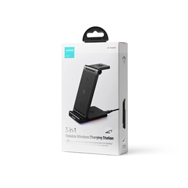 استند و شارژر وایرلس چندکاره جویروم JOYROOM Wireless Charger 3-In-1 JR-WQN01