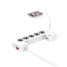 چند راهی برق و شارژر وایرلس الدینیو LDNIO SN5311W