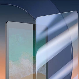 محافظ صفحه شیشه ای تمام صفحه بیسوس Apple iPad 9.7 Baseus 0.3mm Full Tempered Glass SGBL021302