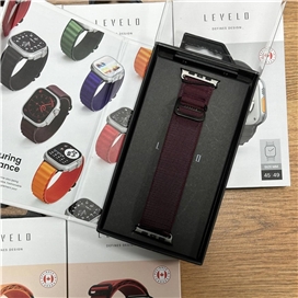 بند اپل واچ برند لولو مدل Levelo Crisben Apple Watch Band مناسب برای 42,44,45,49