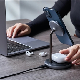 شارژر مگنتی 2 در 1 برند Adam Elements مدل M2