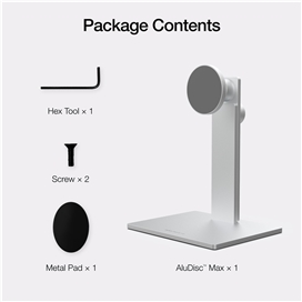 پایه نگهدارنده جاست موبایل مدل AluDisc™ Max Tablet Stand مخصوص آیپد و تبلت بالای 8 اینچ