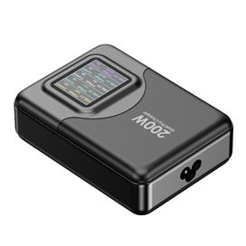 آداپتور پنج پورت چندکاره پاورولوژی Powerology GaN Charging PW3PD2Q-BK توان 200 وات