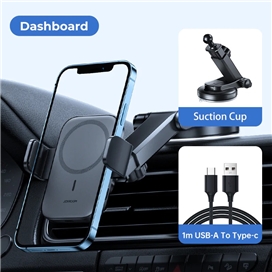 هولدر و شاژر وایرلس رو داشبوردی جویروم JOYROOM JR-ZS295 Magnetic Wireless Car Charger Holder