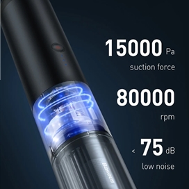 جارو شارژی ماشین بیسوس Baseus A3 Car Vacuum Cleaner CRXCQA3-0A 135W 15000Pa توان 135 وات