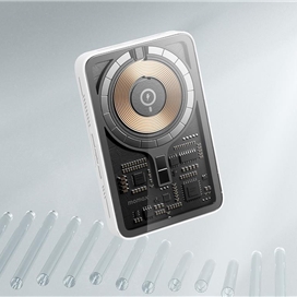 پاوربانک گرین لاین مدل Transparent MagSafe ظرفیت 10000 میلی‌آمپر ساعت