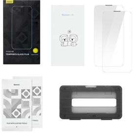 پک دوتایی گلس حریم شخصی تمام صفحه آیفون بیسوس Baseus Privacy Glass Iphone 14 Plus SGBL190202