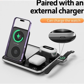 شارژر رومیزی گرین لاین مدل Wireless Charging Station2 4 in 1
