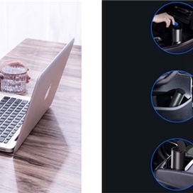 سطل زباله بیسوس Baseus Car Trash Can Gentleman CRLJT-01 کوچک و مناسب اتومبیل و میز