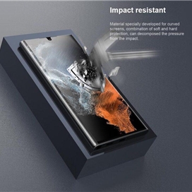محافظ صفحه نمایش نیلکین مدل 3D CP PLUS MAX مناسب برای گوشی موبایل سامسونگ Galaxy S22 Ultra