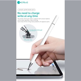 قلم لمسی دو سر کوتتسی Coteetci 2IN1 capacitive pen 62003