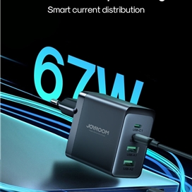 شارژر دیواری جویروم Joyroom JR-TCG02 Gan توان 67 وات همراه با کابل