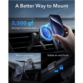 پایه نگهدارنده موبایل داخل خودرو Magnetic Car Phone Mount (HaloLock)