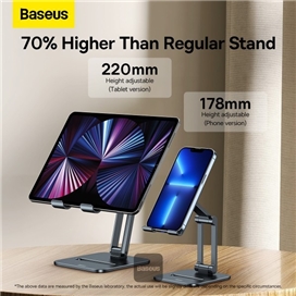 هولدر رومیزی تبلت 360 درجه بیسوس Baseus Desktop Biaxial Foldable Metal Stand for tablet B10431801811