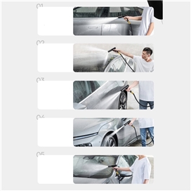 شلنگ و نازل کارواش Baseus GF5 Car Wash Spray Nozzle CPGF000201 طول 30 متری