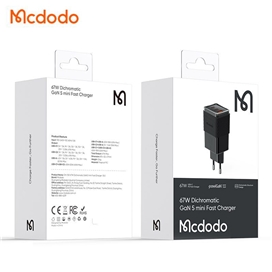 آداپنور شارژ سه پورت 67 وات مک دودو Mcdodo GaN 5 Mini Fast Charge CH-1501