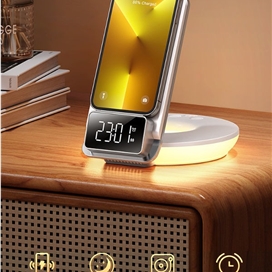 استند شارژر و چراغ خواب برند مک دودو MCDODO CH-1610 Multifunction Wireless Charger 4 in 1