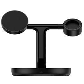 شارژر بی‌سیم مگنتی و پایه نگهدارنده موبایل 3در1 بیسوس Baseus Wireless Charger Holder Swan 20W WXTE000101