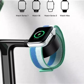 شارژر بی‌سیم مگنتی و پایه نگهدارنده موبایل 3در1 بیسوس Baseus Wireless Charger Holder Swan 20W WXTE000101