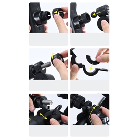 هولدر دوچرخه و موتور هوشمند بیسوس Baseus Smart Solar Power Wireless Holder SUZG010001 خورشیدی