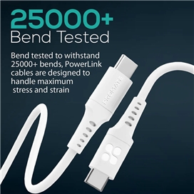 کابل USB-C شارژ سریع پرومیت مدل POWERLINK-CC200.BLACK به طول 2 متر