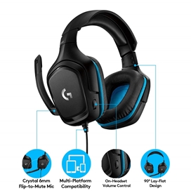 هدست گیمینگ باسیم 7.1 لاجیتک مدل G432 Surround Sound